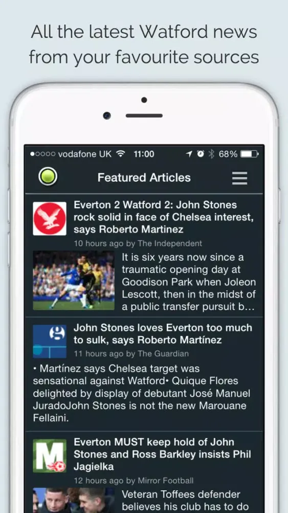 Capturas de tela do Sport RightNow - Watford Edition