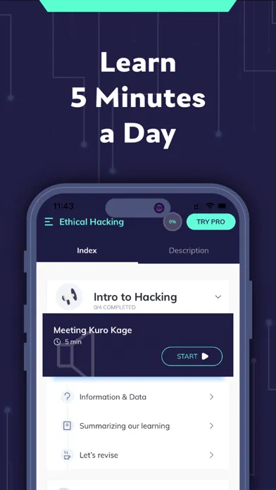 Ảnh chụp màn hình của Learn Ethical Hacking App