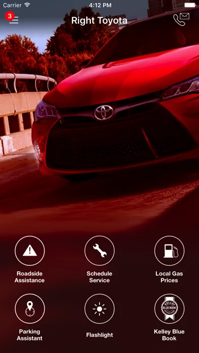 Capturas de tela do Right Toyota DealerApp