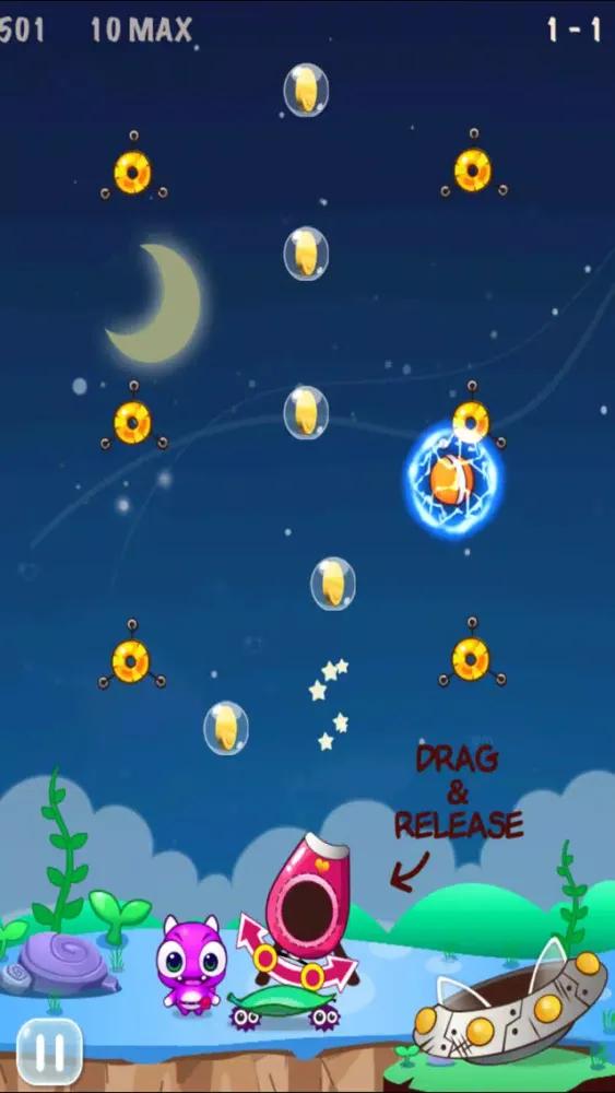Tangkapan layar Alien Space Shooting
