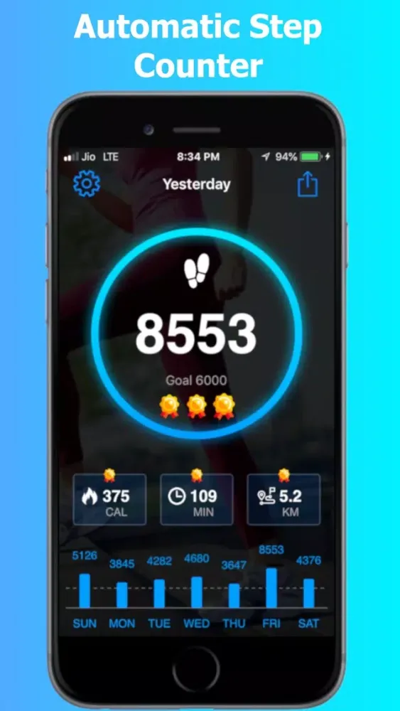 StepBurn Pedometer স্ক্রিনশট