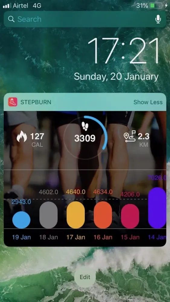 StepBurn Pedometer স্ক্রিনশট