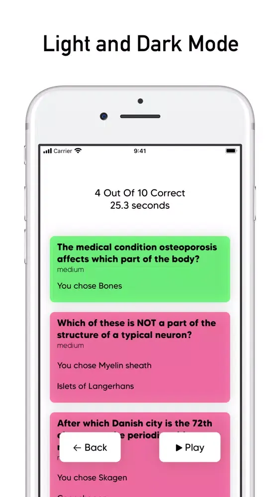 Capturas de tela do Trivia Topics - A Quiz Game