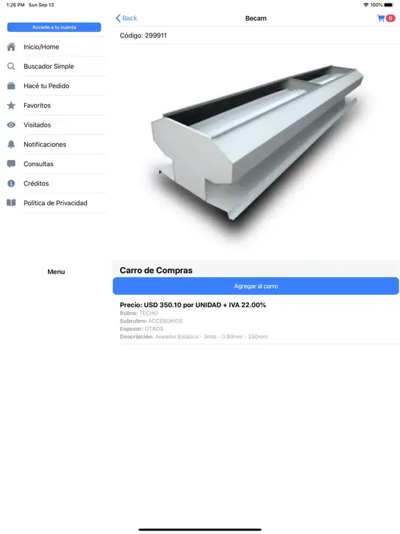 صور Becam Metalúrgica iPad 