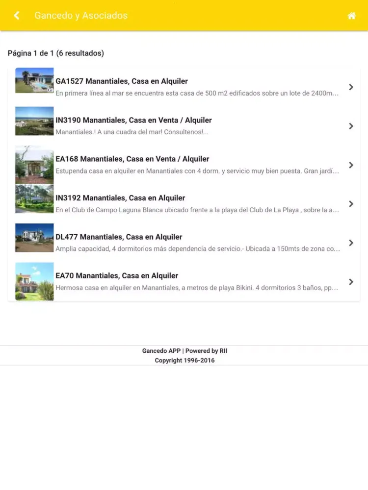 Gancedo y Asociados Inmobiliaria iPad  Screenshots