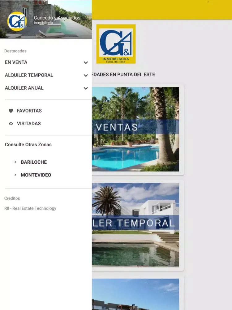 Gancedo y Asociados Inmobiliaria iPad  Screenshots