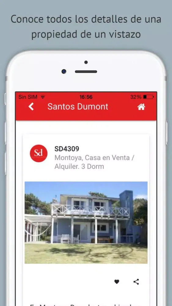 Ảnh chụp màn hình của Santos Dumont Inmobiliaria