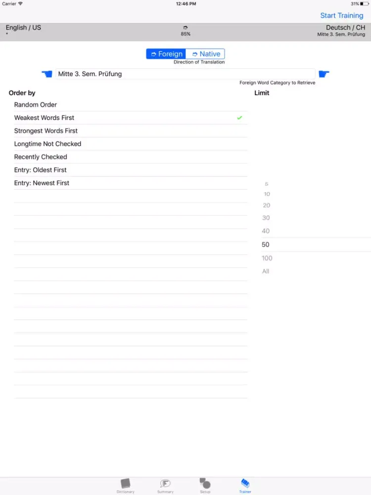 تصاویر Vocable Box - Flashcards Learning and Study Aid iPad 