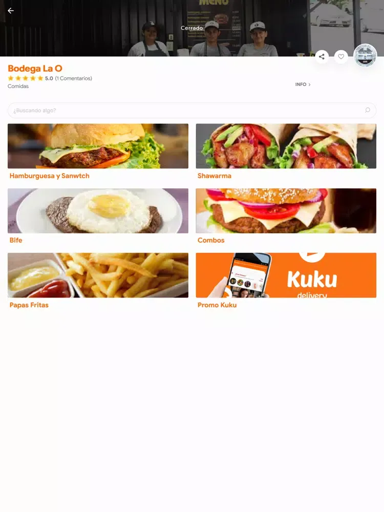 Kuku Delivery - Hacer Pedidos iPad  Screenshots