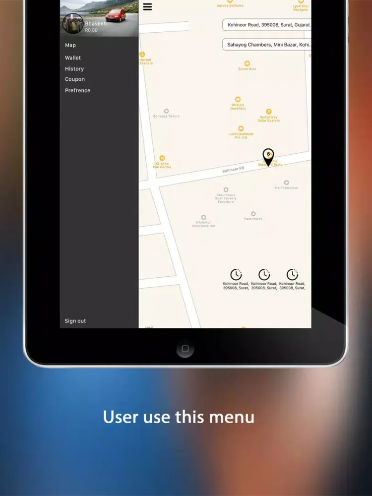 ภาพหน้าจอของ 24HRS Taxis Cape Town iPad 
