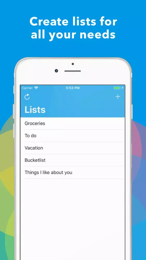 Listify - Simple Lists Maker स्क्रीनशॉट