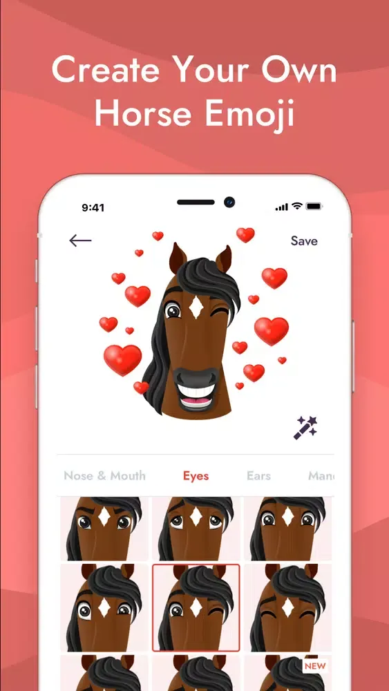 ภาพหน้าจอของ MojiCreator - Horse Emoji