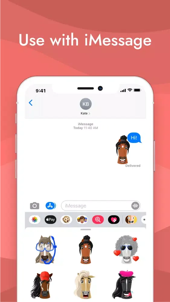 ภาพหน้าจอของ MojiCreator - Horse Emoji