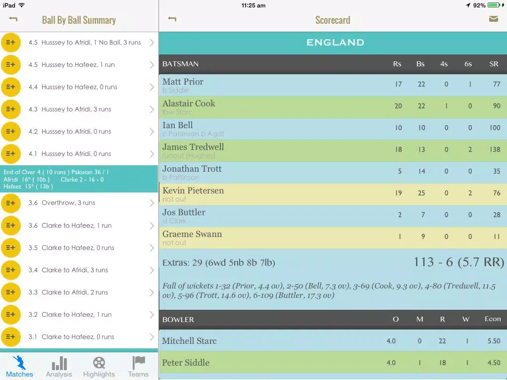 Ảnh chụp màn hình của Cricket Scorekeeper - Cricket Scoring App for iPhone/iPad iPad 