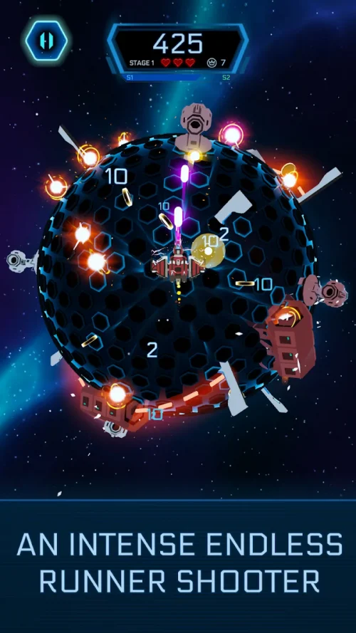 Galaxy Swirl: Hexa Endless Run-screenshot-1