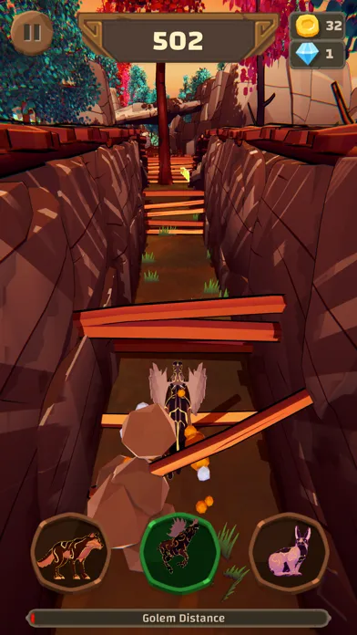 ภาพหน้าจอของ Shapeshifter: Animal Run