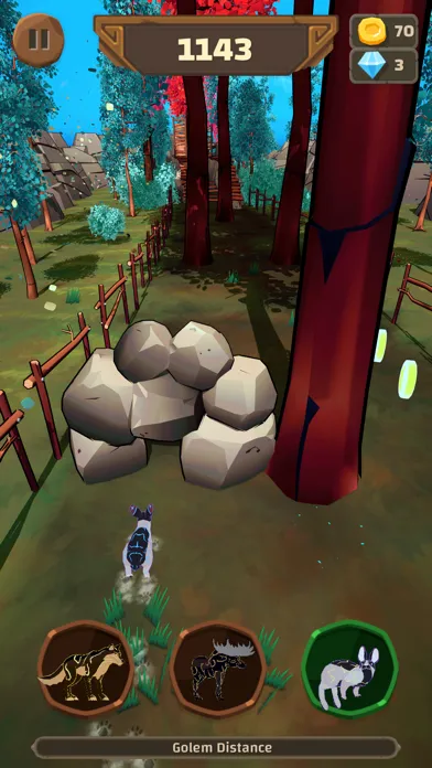 ภาพหน้าจอของ Shapeshifter: Animal Run