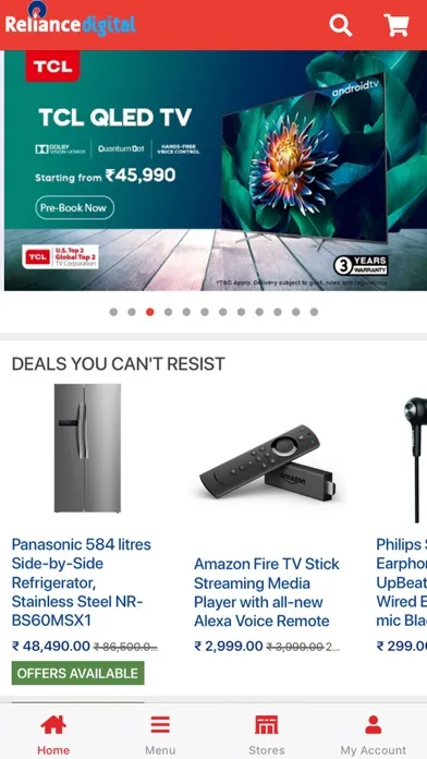 Reliance Digital Shopping App 스크린샷