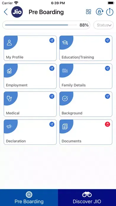 Capturas de pantalla de Jio Careers
