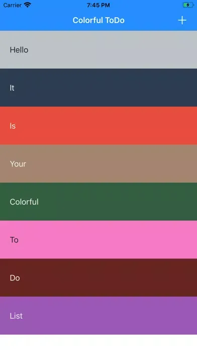 Tangkapan layar Colorful ToDoLists
