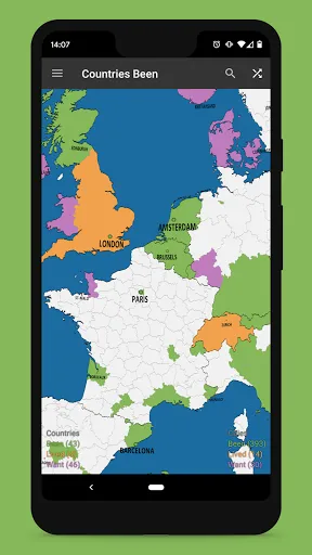 Countries Been: Visited Places 스크린샷