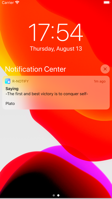 Capturas de tela do Random Notification