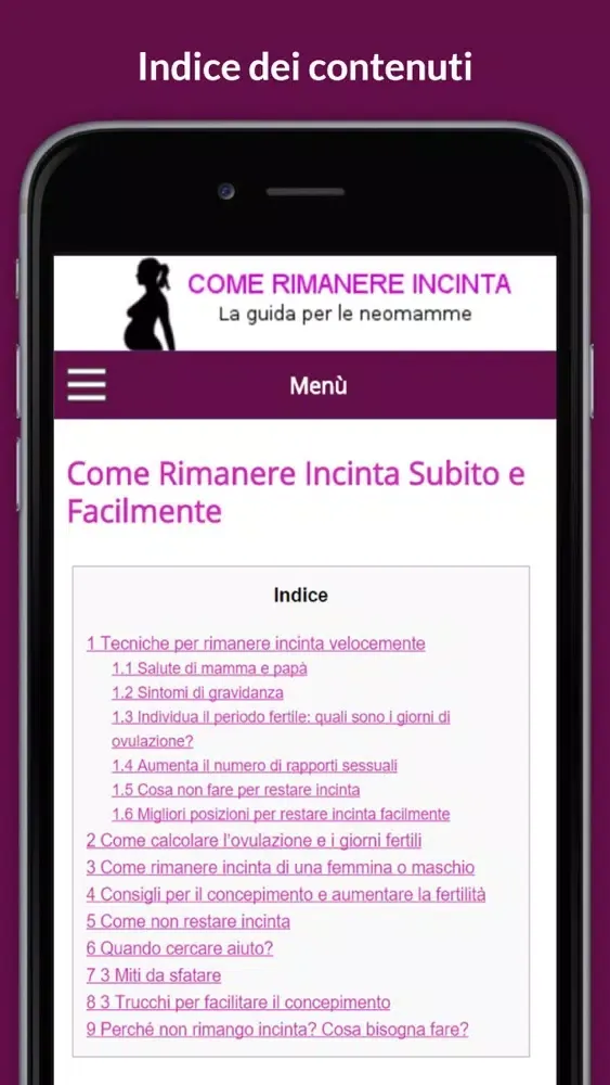 Capturas de tela do Rimanere Incinta e Gravidanza