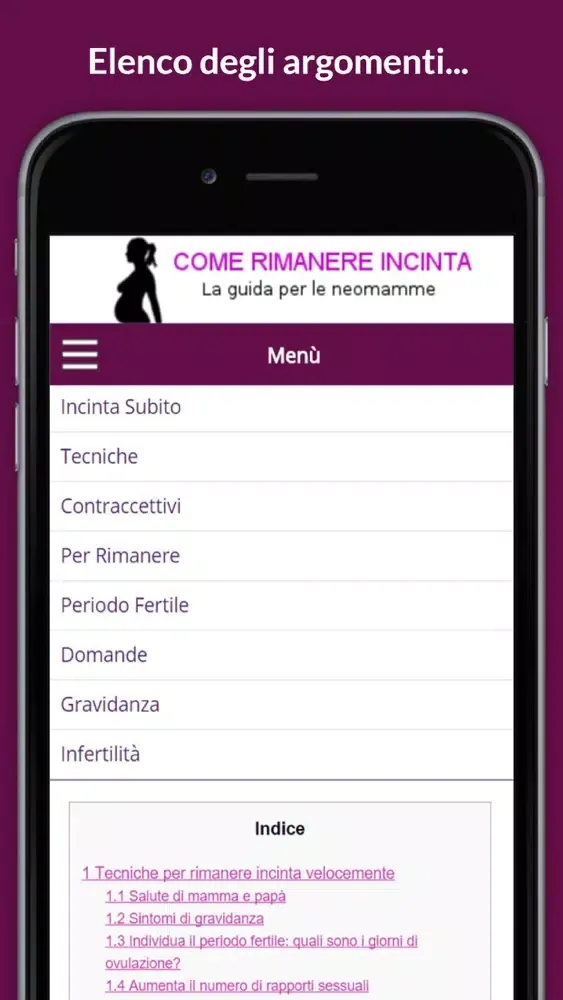 Capturas de tela do Rimanere Incinta e Gravidanza