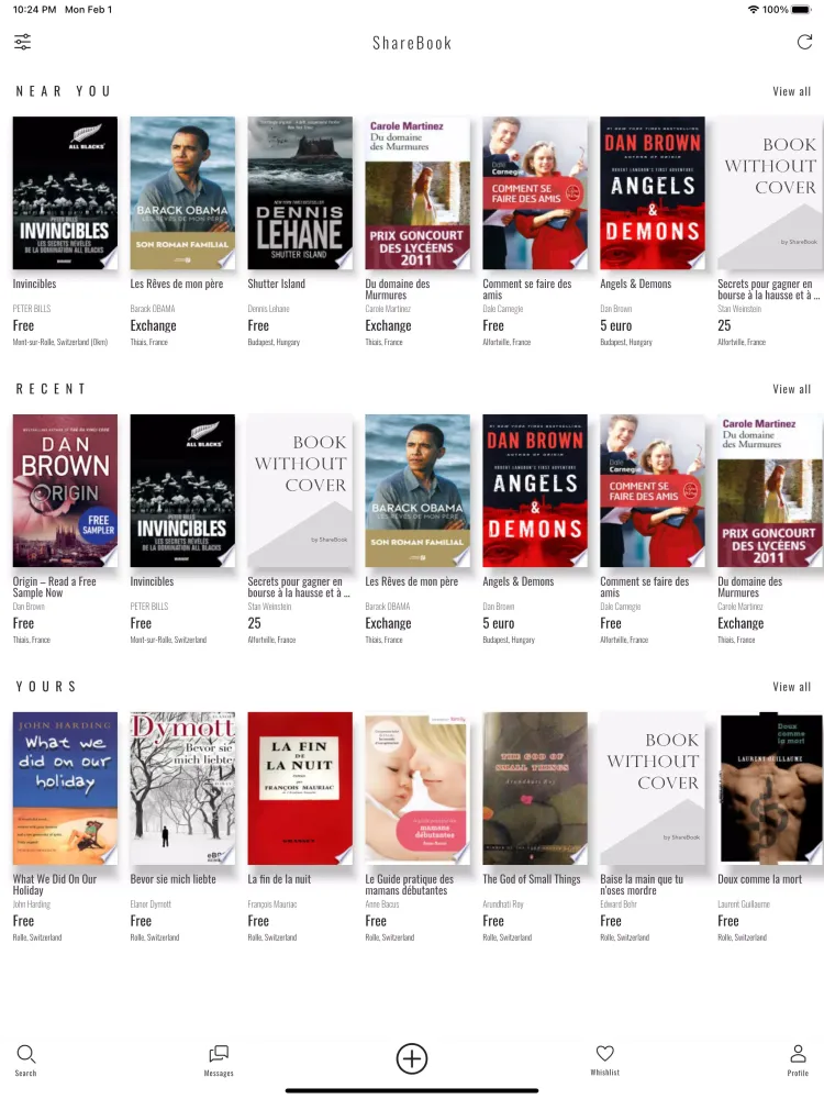 ShareBook Screenshots
