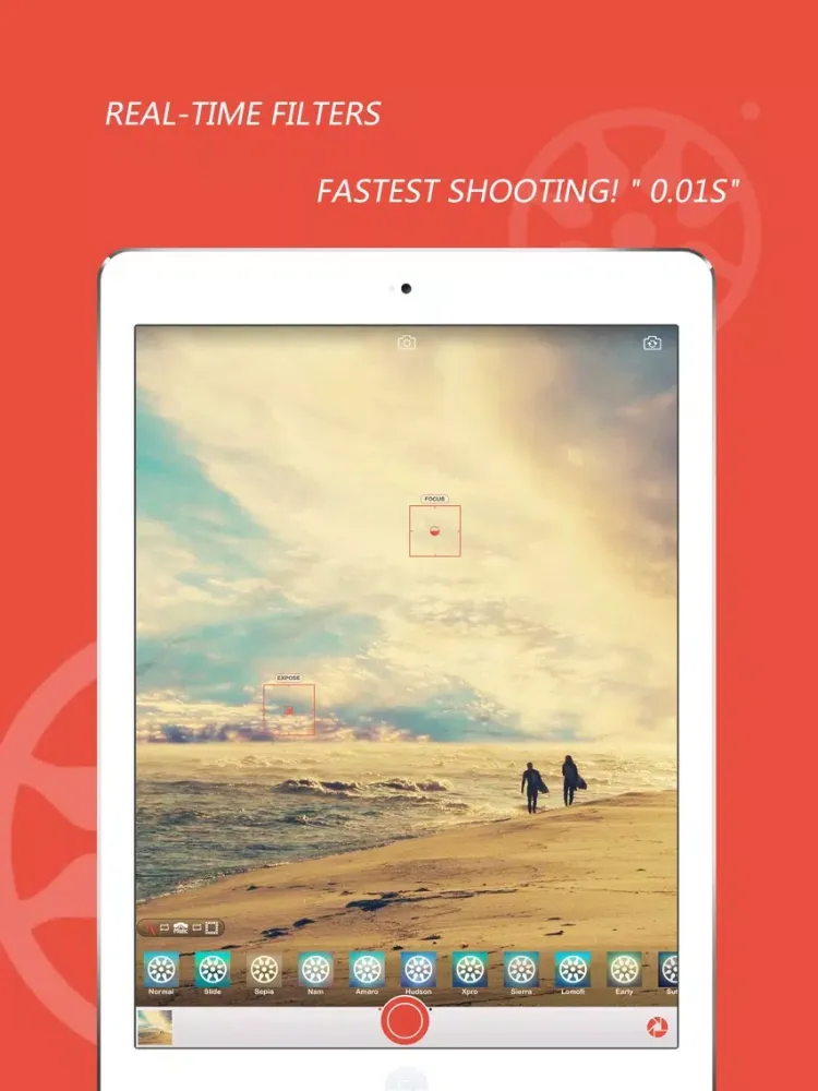 Tangkapan layar CameraS iPad 