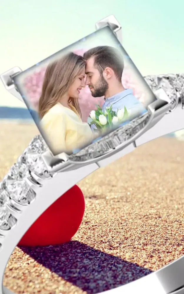 صور Lovely Ring Photo Frames –Love