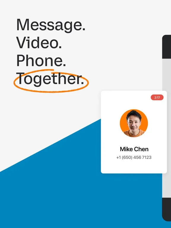 RingCentral for Intune iPad 應用截圖