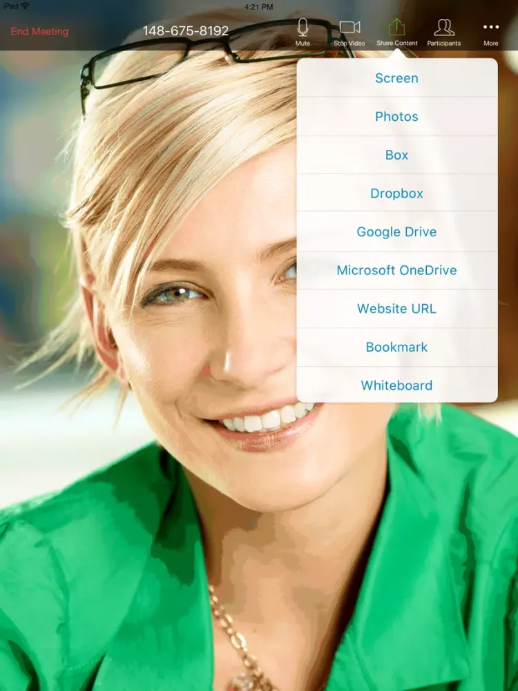 RingCentral Meetings iPad 应用截图