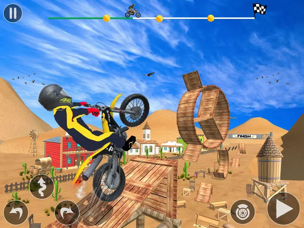 Tricky Stunt Bike Game iPad  سکرین شاٹس