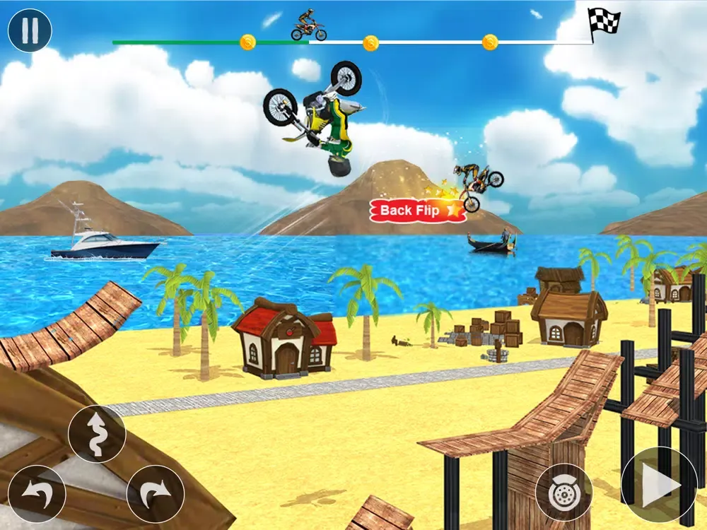 Tricky Stunt Bike Game iPad  سکرین شاٹس