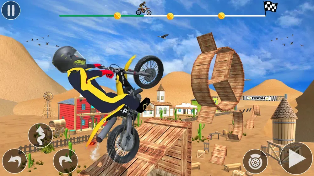 Tricky Stunt Bike Game سکرین شاٹس