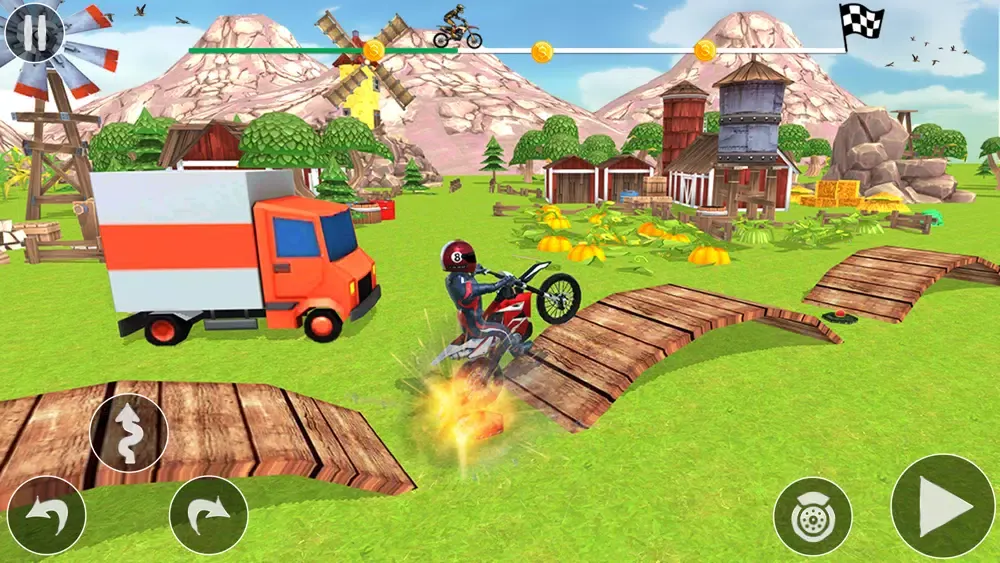 Tricky Stunt Bike Game سکرین شاٹس