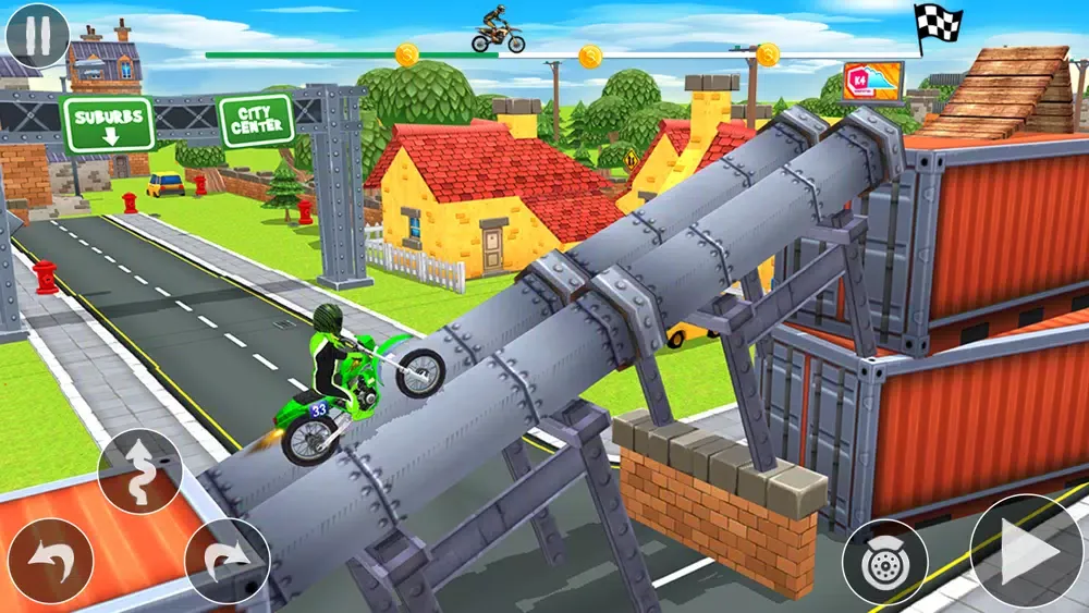 Tricky Stunt Bike Game سکرین شاٹس