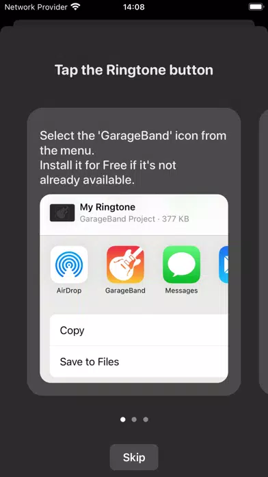 Tangkapan layar Ringo Ringtone Maker Converter