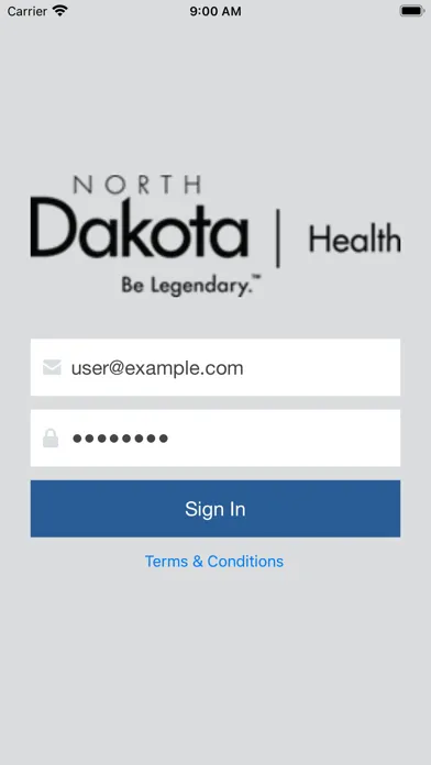 Ảnh chụp màn hình của North Dakota DPP
