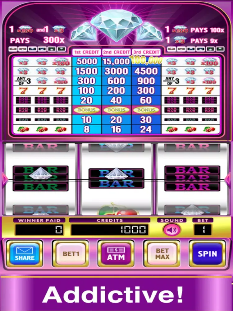 Screenshot di Triple Double Diamond Slots Pro Edition iPad 