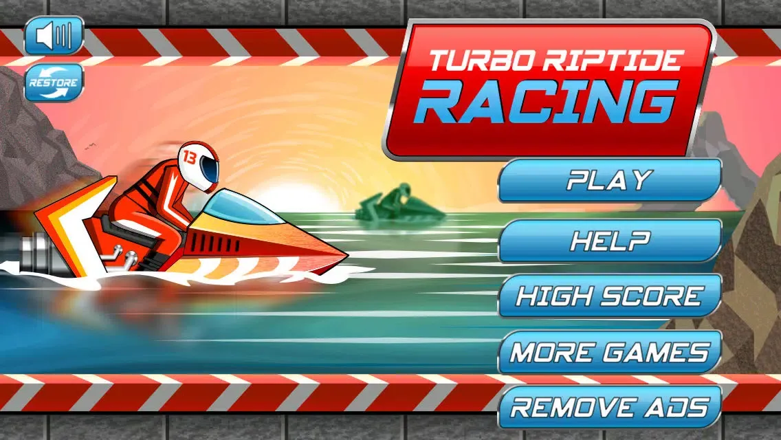 Capturas de tela do Turbo Riptide Racing