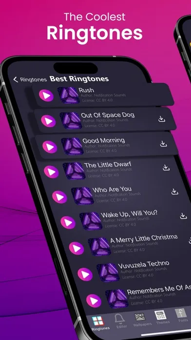 Tangkapan skrin Ringtones: for iPhone