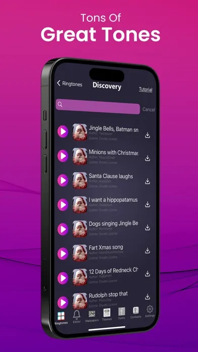 Tangkapan skrin Ringtones: for iPhone