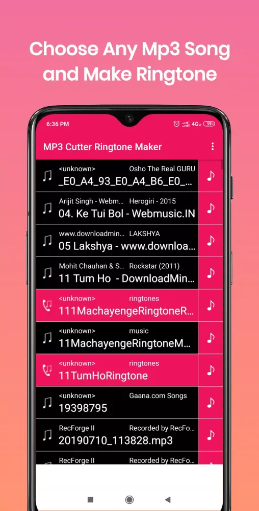 ABD Ringtone Maker and Mp3 Cut سکرین شاٹس