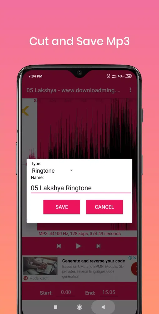 ABD Ringtone Maker and Mp3 Cut سکرین شاٹس