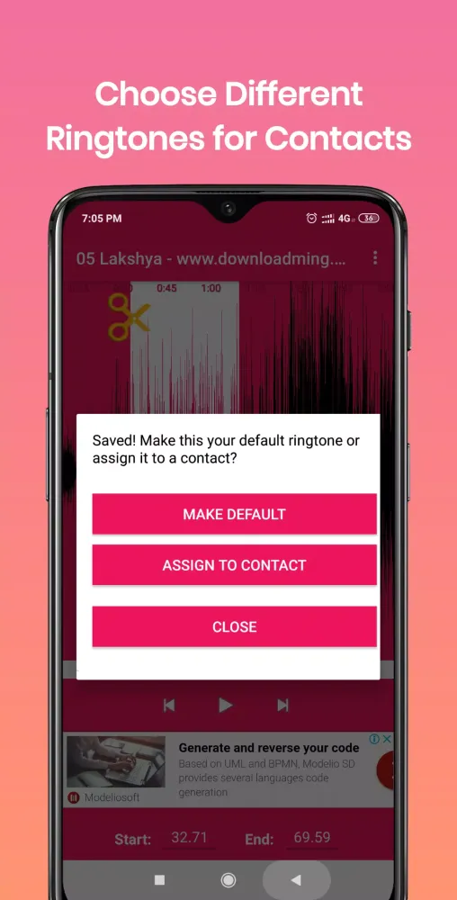 ABD Ringtone Maker and Mp3 Cut سکرین شاٹس