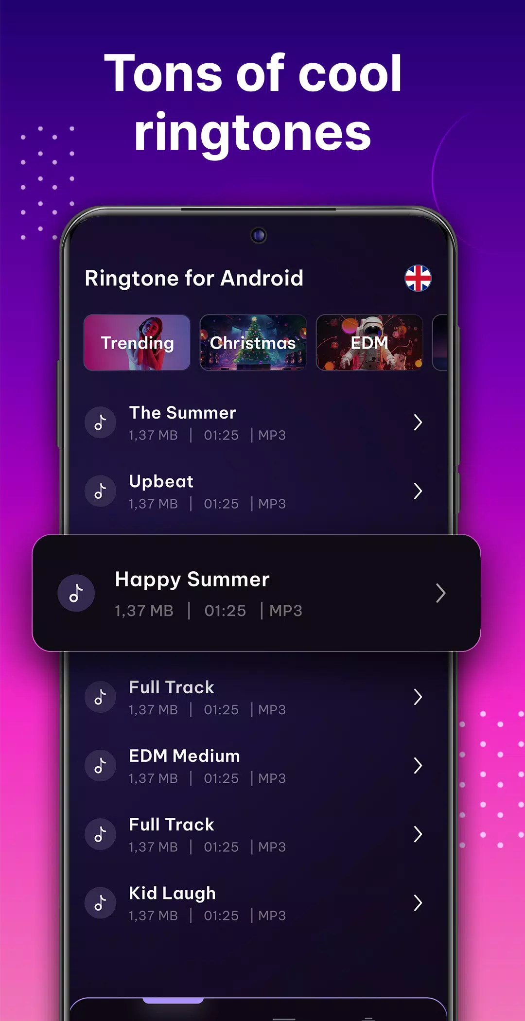 Ringtone for Android Phone Screenshots