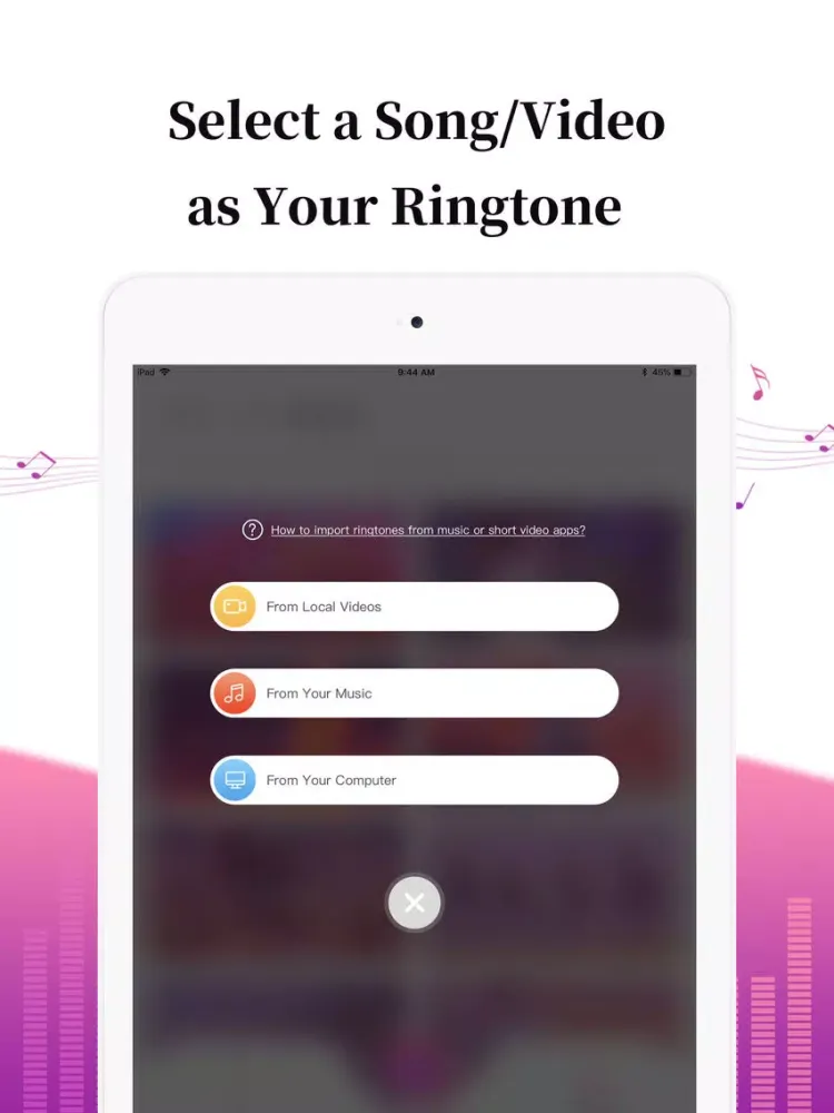Ringtones Maker for iPhone iPad 應用截圖