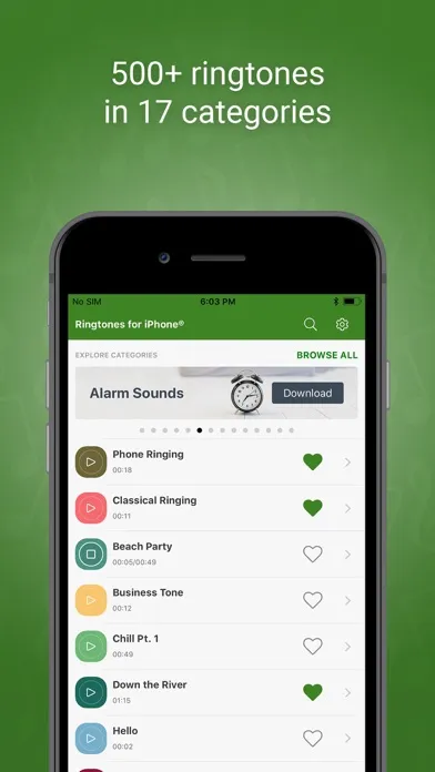 Captures d'écran de Ringtones for iPhone®
